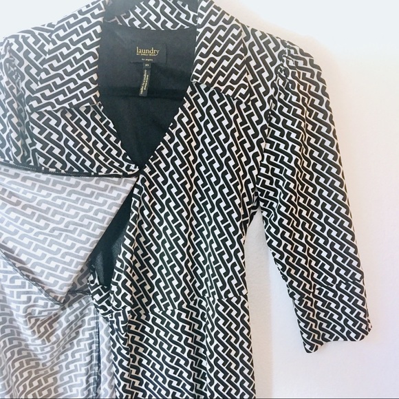 Celtic Braid Wrap Shirt Dress laundry shelli segal - Picture 7 of 8